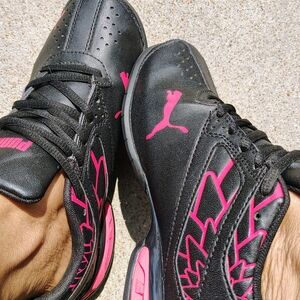 Black and Pink Athletic Shoes
